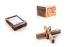 Brain Teaser Puzzle Special Set of 3 Escape Room Wooden Puzzles - Open Frame, Tricky Drawer and X-Factor