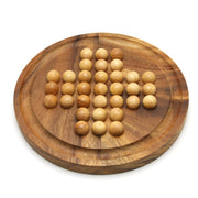 Peg Solitaire Round Strategy Game