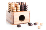 3D Connect Four Wooden Strategy Games with Box