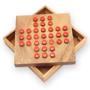 Peg Solitaire - IQ Game Wooden Board