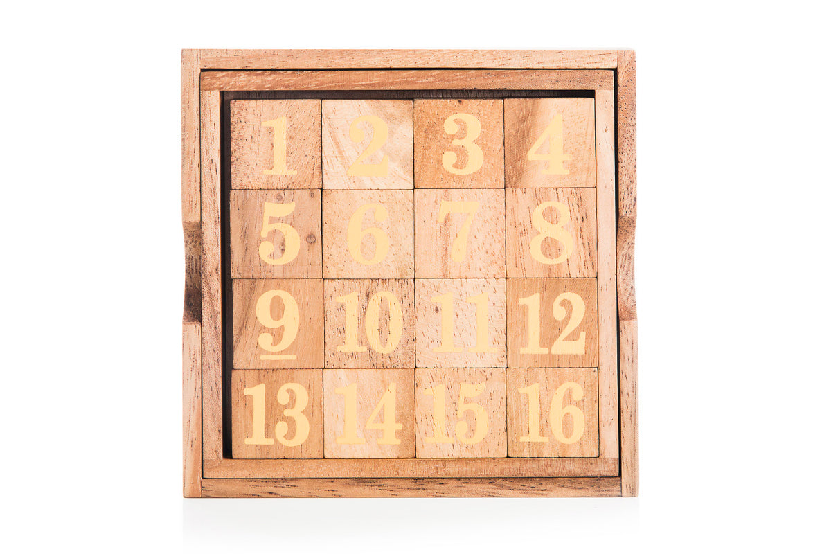 Wooden Magic Square Board - Fifteen Puzzle Game – Kubiya Games