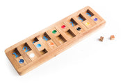 Wooden Mathematical Shut the Box Multiplayer Game