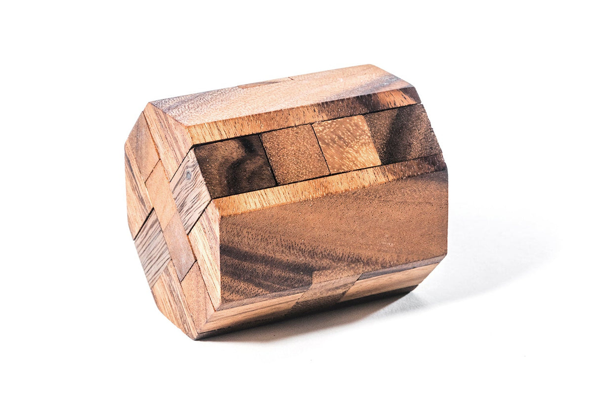Wooden Toy : Diamond Cube Puzzle small the Organic Natural Puzzle