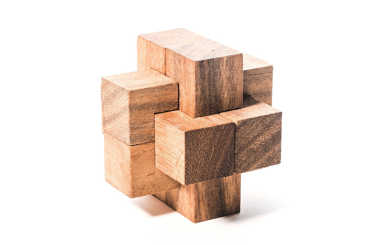 Burr Puzzle: 6 Piece (Medium) — Woodworking By Jess
