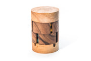Cylinder Spin Wooden Rubik Cube Brain Teaser