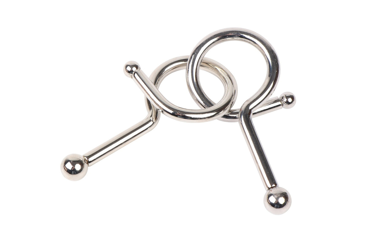 The Loop Puzzle – Stainless Steel Beginner Puzzle by Tetso – Kubiya Games