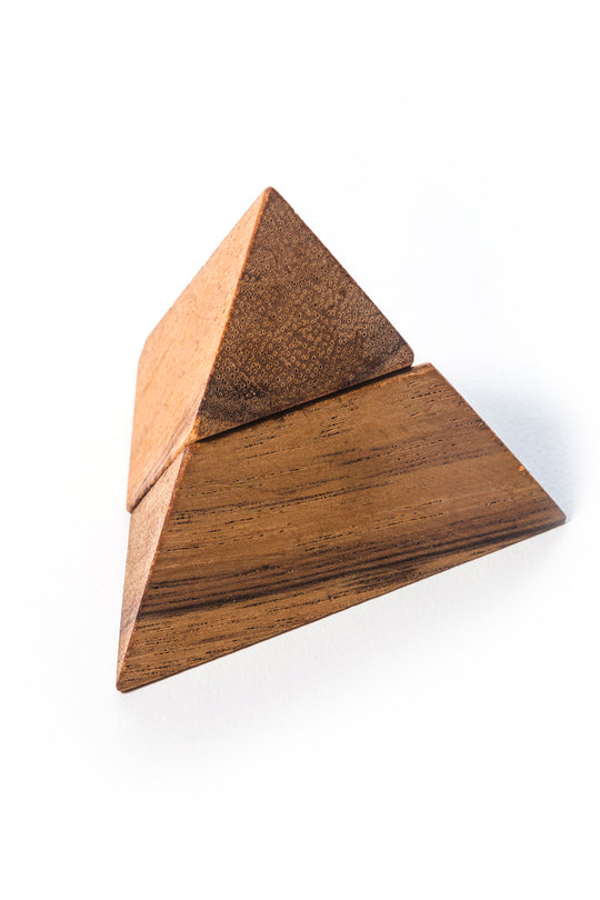 2 Pyramid Wooden Puzzle
