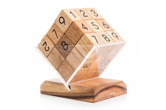 Wooden 3D Sudoku Cube Puzzle