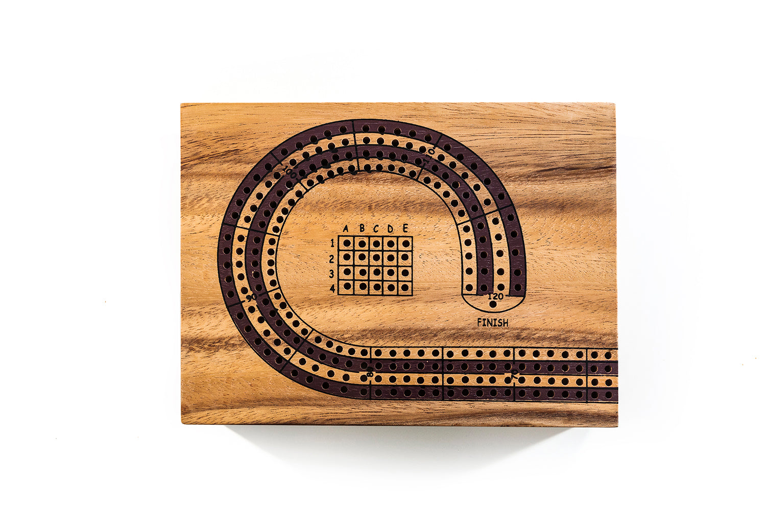 4 Track Cribbage Board Template