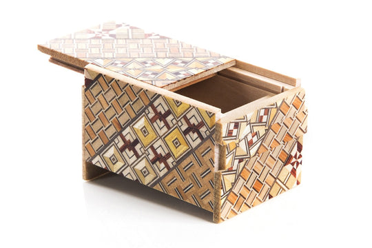 7 Steps Mini Japanese Wooden Puzzle Box 
