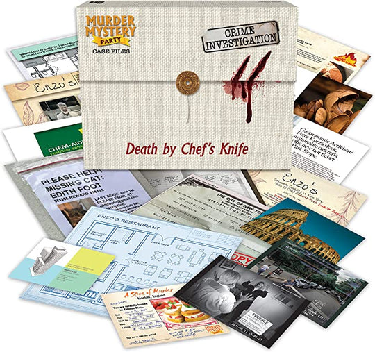 Murder Mystery Party Game - Death by Chef's Knife