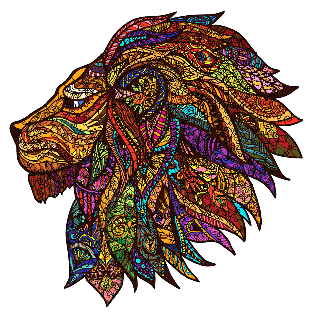 Lion Puzzle - High-Quality Wooden Jigsaw Puzzle