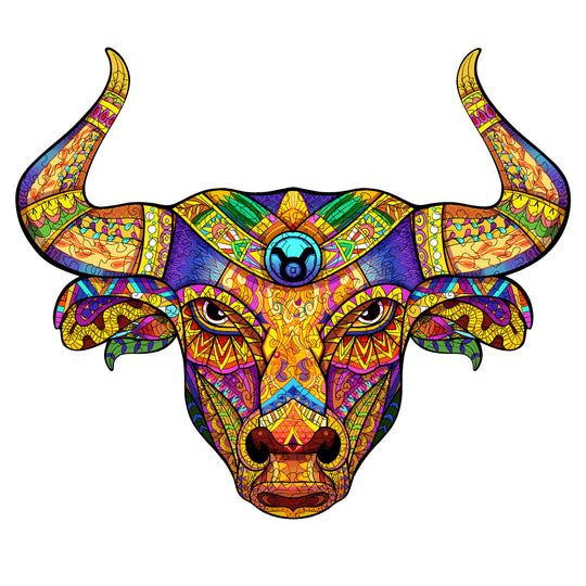 The Bull Puzzle - Taurus Wooden Jigsaw Puzzle