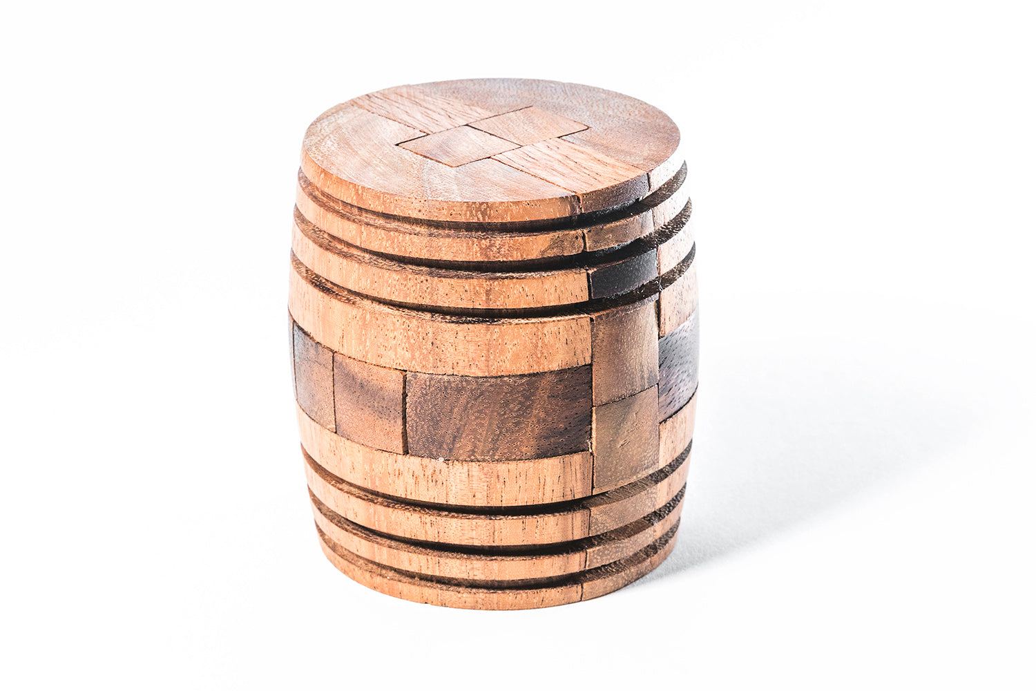 Japanese Barrel Puzzle - Wooden Interlocking Brain Teaser Puzzle