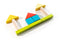 Color Montessori Wooden Building Blocks toys for children