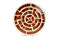 Two Layers Wooden Labyrinth Maze Puzzle