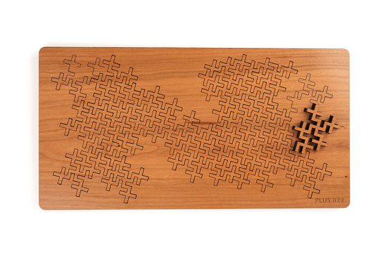 Plus 022 Puzzle - Wooden geometric jigsaw puzzle