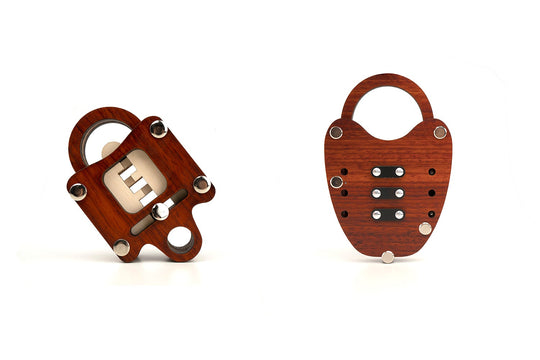 Cryptex Wooden Locks Set - Escape Room Puzzles for Adults