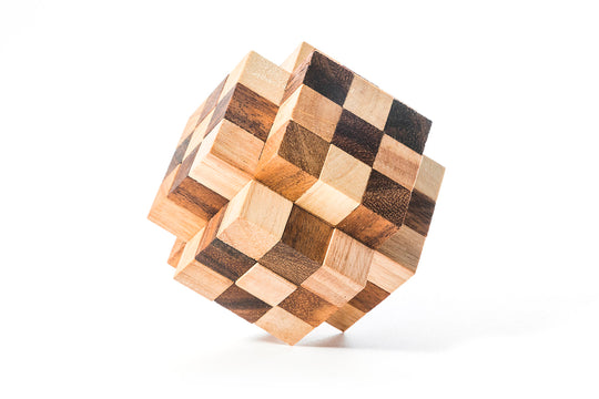 Diamond 33 Interlocking Wooden Puzzle Brain Teaser