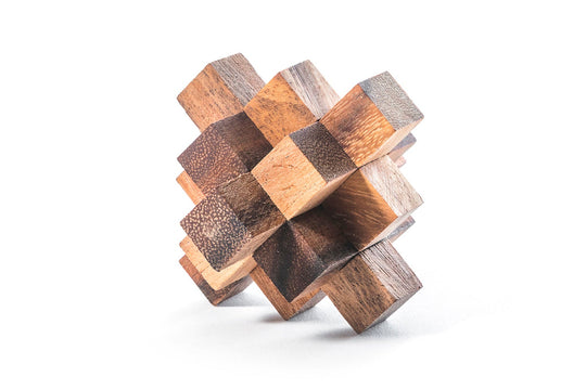Falling Star Crystal Wooden Mechanical Puzzle 