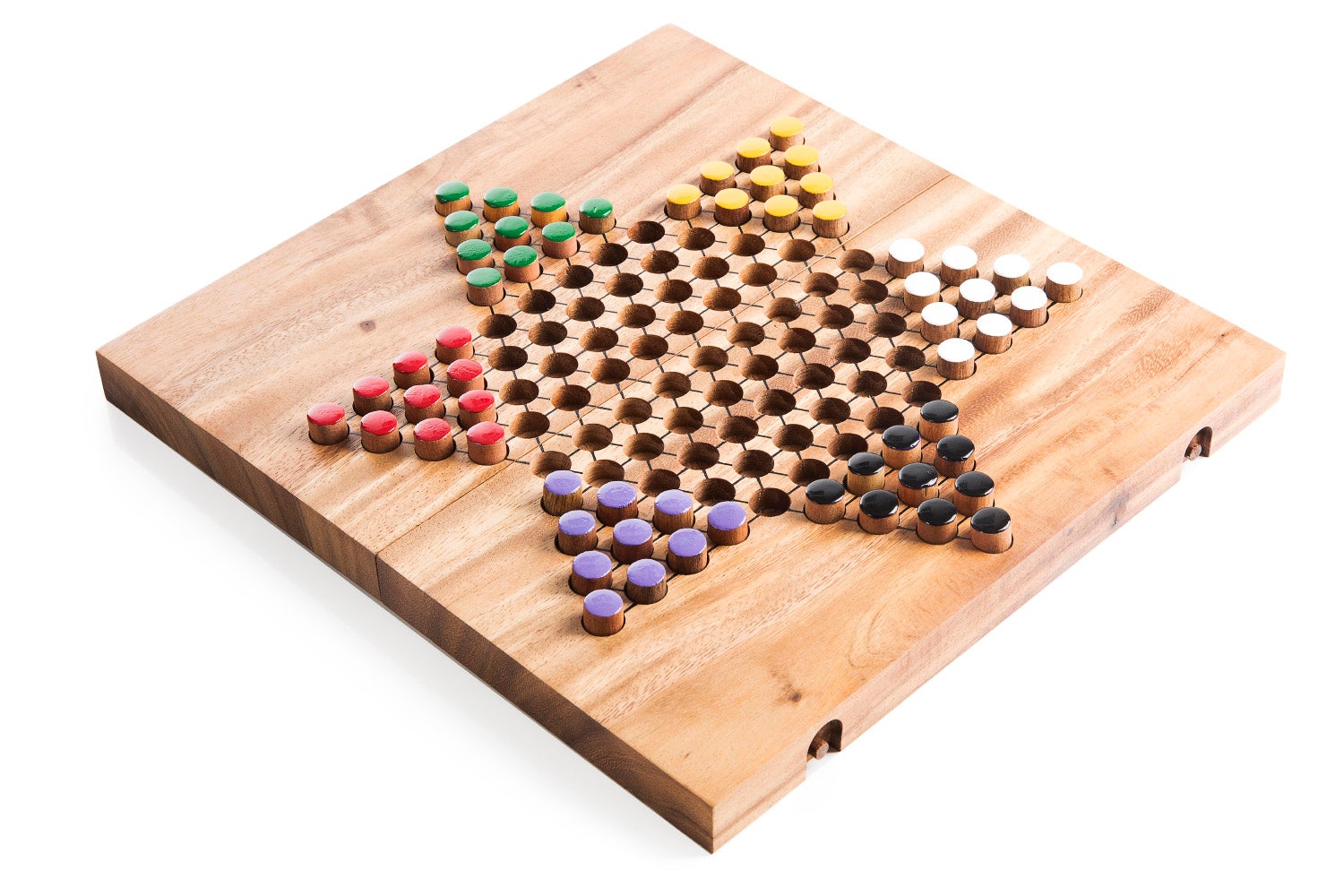 thumbnail image 2 of Traditional Hexagon Chess Game Wooden Chinese Chec... - Grandado 2 of 13