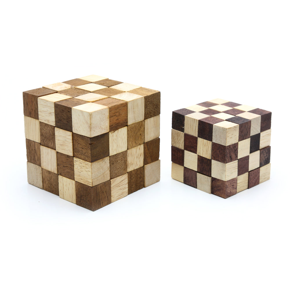 Anaconda Cube 4x4x4 - Hard Snake Cube Puzzle – Kubiya Games