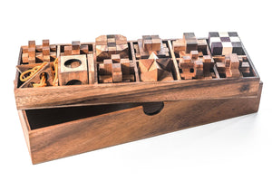 Twelve Wooden Puzzle Gift Set