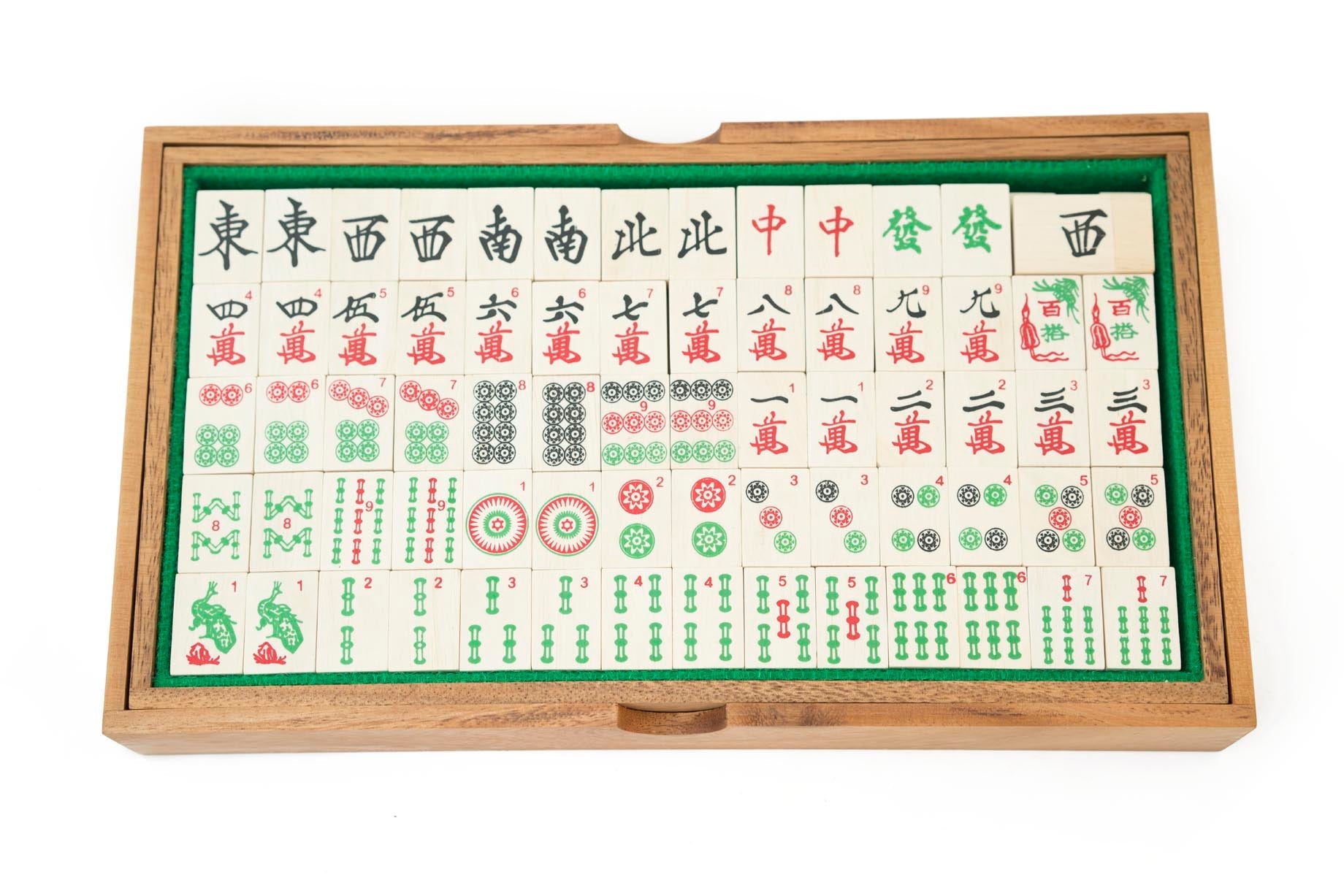 Wooden Mahjong Board Game – Kubiya Games