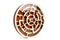Two Layers Wooden Labyrinth Maze Puzzle