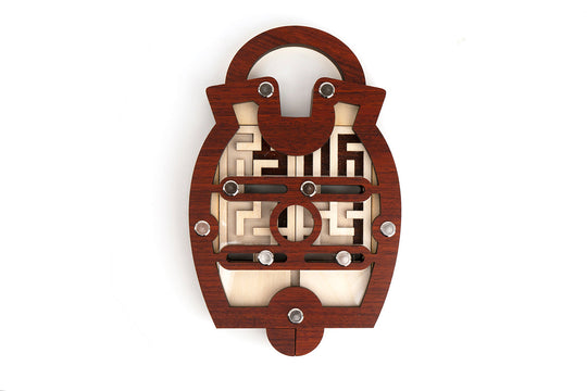 Labyschloss Wooden Lock Maze Sequential Puzzle 