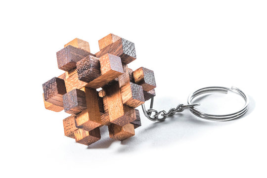 Mini Tavor wooden puzzle keychain