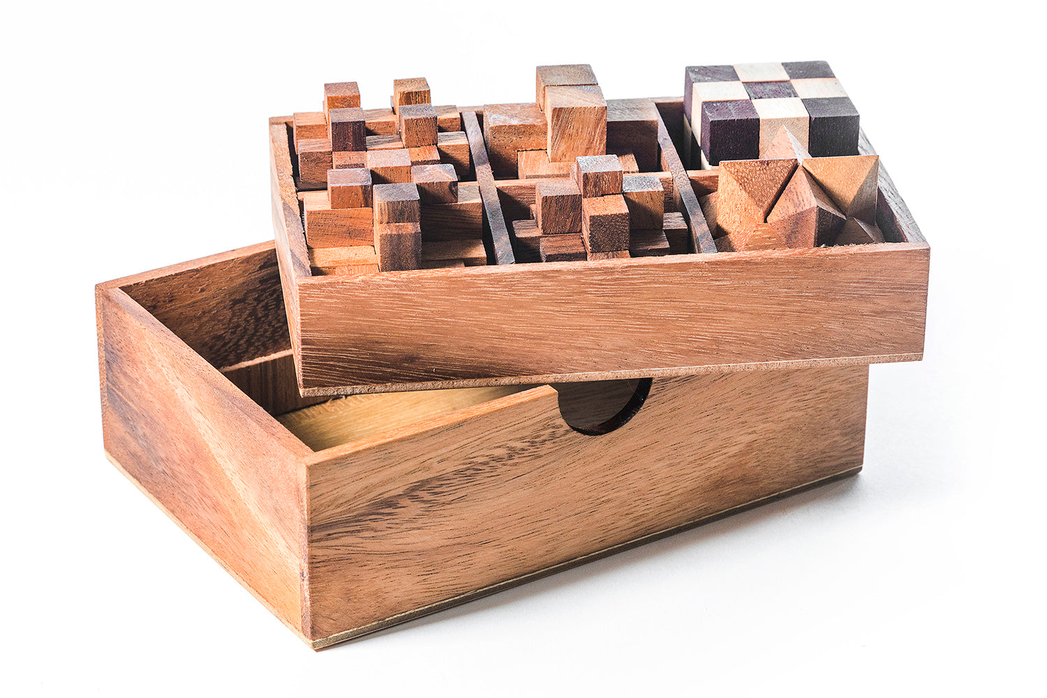 Puzzle in legno di 12 cubi con 6 motiviEichhorn
