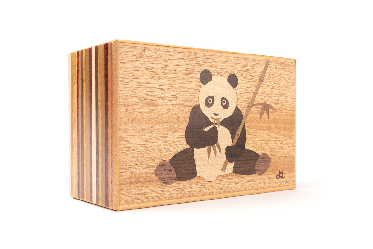 Panda Secret Box Panda Japanese Puzzle Box 12+1 steps - Secret Puzzle Box – Kubiya Games