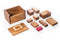 Red Stone Assembly Wooden Puzzle Brain Teaser