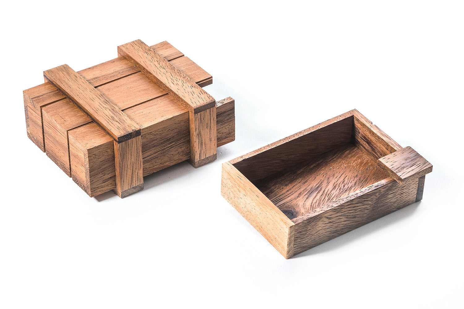 Puzzle Box For Two Rings Wooden Puzzle Box