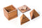 2 Pyramid in a Box Wooden Tricky Puzzle
