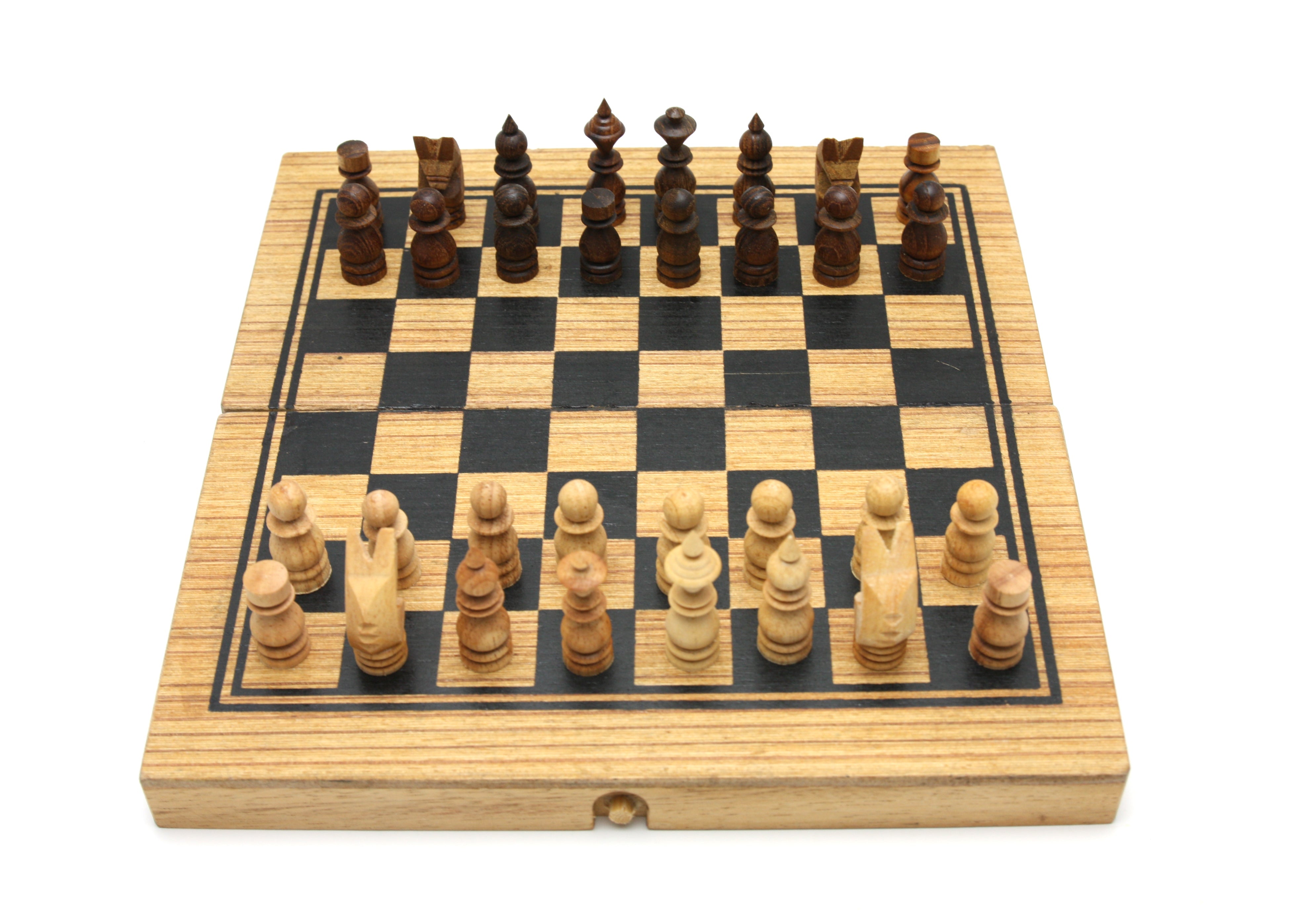 Clearance Sale Wooden Chess Set FREE BACKGAMMON PIECES 