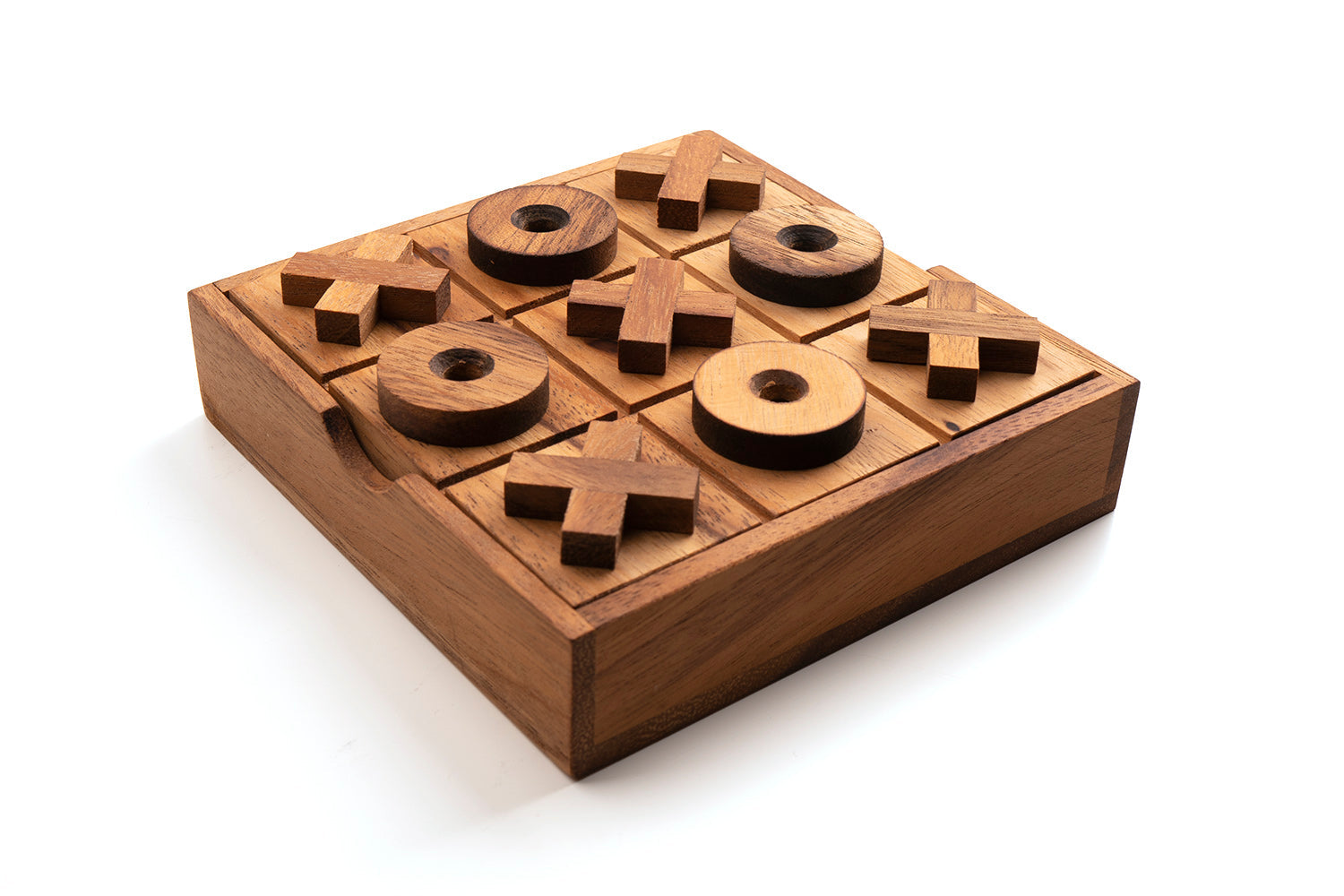 5X5 Inch Wooden Two Tik Tok Toe Game